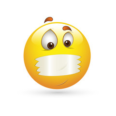 Smiley Emoticons Face Vector - Secret