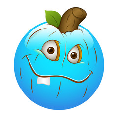 Smiley Emoticons Face Vector - Pumpkin