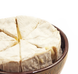 camembert cheese isolated