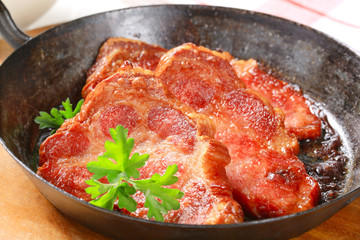 Pan roasted pork