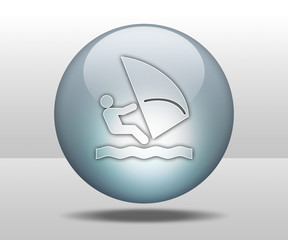 Hovering Sphere Button "Wind Surfing"