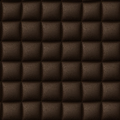 Brown leather seamless background or texture