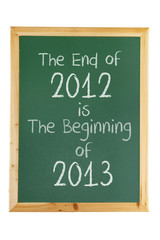 Blackboard with Years