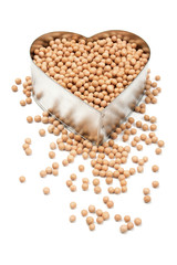 Soy bean isolated on white