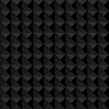 Seamless black geometric embossed pattern