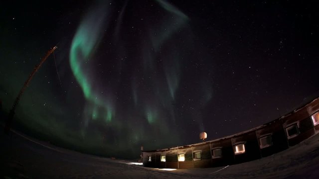 Aurora Borealis and Polar Station