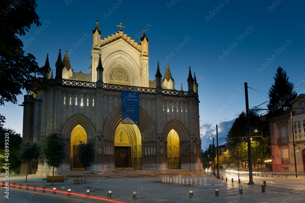 Wall mural cathedral of vitoria, alava, basque country, spain