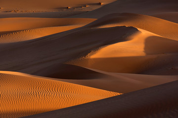 Sand dunes, Sahara desert