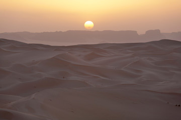 Sunrise in the desert