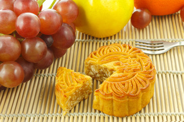 Chinese moon cake -- food for Chinese mid-autumn festival