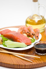 Traditional Japanese food Sushi.