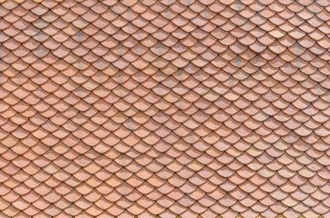 thai traditional native roof clay tile