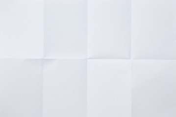 white sheet of paper folded in eight