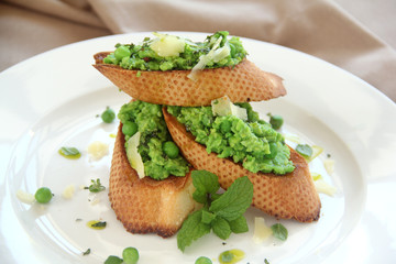 Green Pea Baguettes