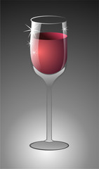 A glass of wine