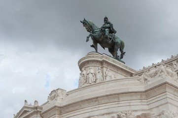 Fototapeta premium Vittorio Emanuele II Monument or Altar of the Fatherland in Rome