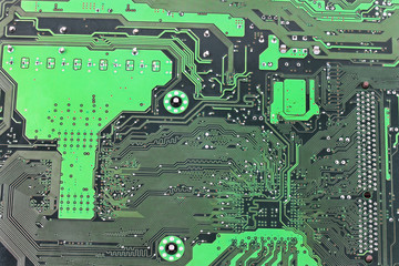 Fototapeta premium Hi-tech. Circuit board closeup