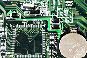 Computer hardware closeup