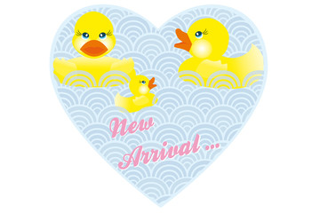 Baby announcement card