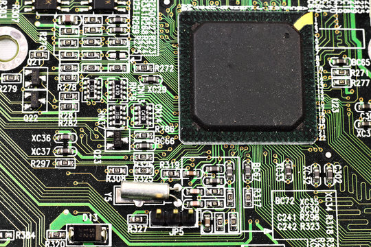 Computer hardware closeup