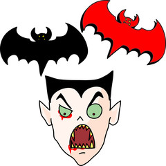 halloween cartoon charactor hand draw