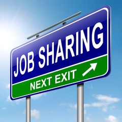 Job sharing concept.