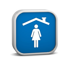 Woman insurance sign