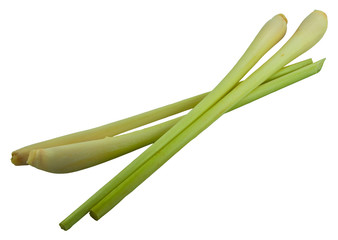 Lemon grass on white isolate background