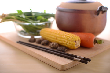 Healthy living with vegetables