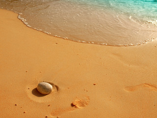 Idyllic tropical sand beach