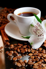 black coffee mug