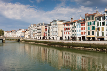 Fototapeta na wymiar River in Bayonna, Aquitaine, France