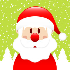 Santa Hat Winter Forest Light Green