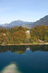 Fototapeta na wymiar Freibergsee - Oberstdorf - Alpy