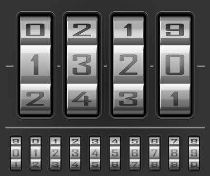 Combination lock wheels