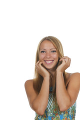 Fototapeta premium Junge attraktive Frau lacht