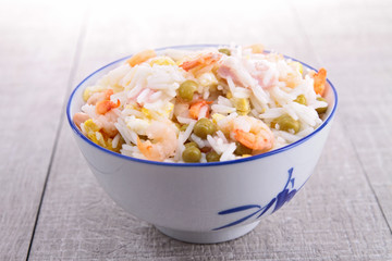 cantonese rice and chopsticks
