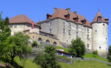 Fototapeta na wymiar Chateau-Gruyeres