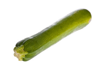 zucchini or courgette isolated on a white background