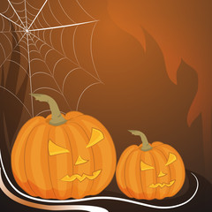 sfondo zucche halloween