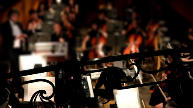 view on orchestra in theatre