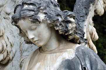 Statue of an angel at the Cemetery