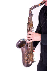 Obraz premium Saxophon spielen