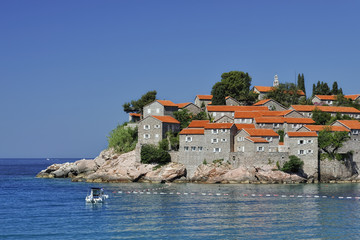 Fototapeta na wymiar Sv. Wyspa Stefan, Czarnogóra