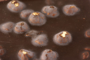 Dark chocolate close-up