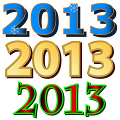 Set of New Year icons