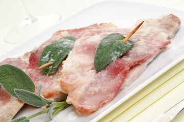 Saltimbocca alla romana, close-up