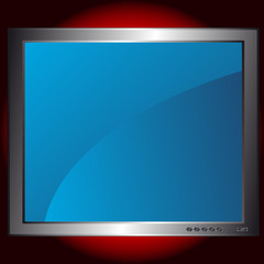 Blue monitor