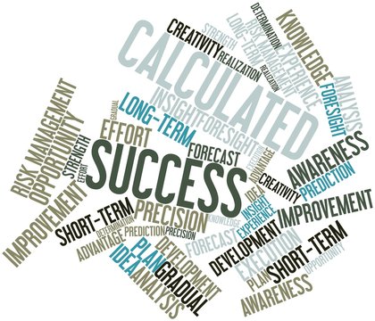 Word cloud for Calculated Success