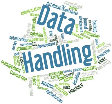 Word cloud for Data Handling